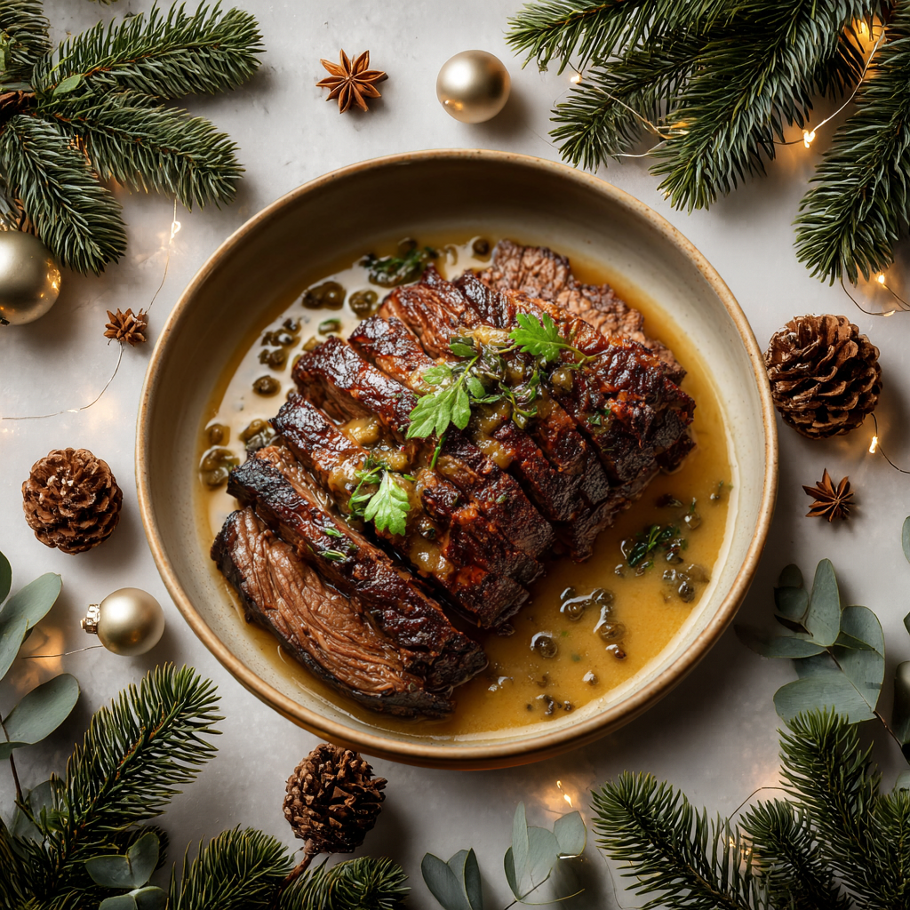 Friptură de Vită cu Sos de Piper Verde