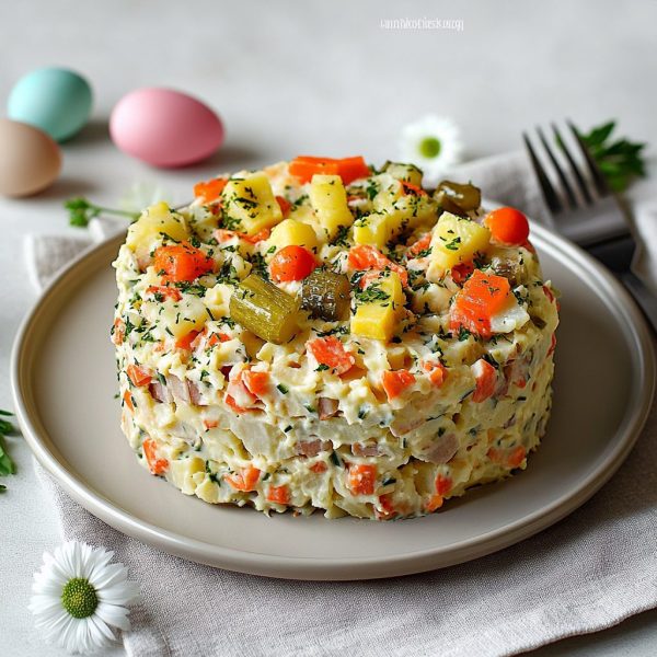 Salată de boeuf cu maioneză de casă